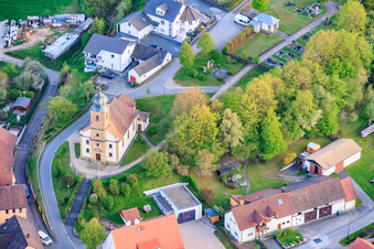 Sacred Heart Church in the district Dorgendorf in Baunach in the state Bavaria, Germany