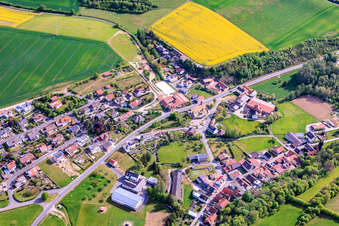 From the southwest in the district Münster in Eußenheim in the state Bavaria, Germany