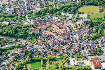 Old Town from the North in Arnstein in the state Bavaria, Germany