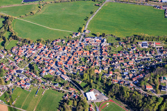 From the southeast in Veilsdorf in the state Thuringia, Germany