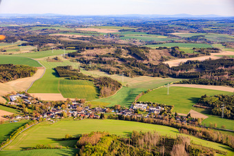Village view from the north with Diakoniestiftung Weimar Bad Lobenstein gGmbH in the district Altengesees in Remptendorf in the state Thuringia, Germany