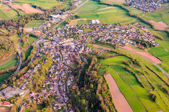 From the north in the district Rothenkirchen in Pressig in the state Bavaria, Germany