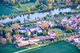 Castle (former abbey) Theres from the north in the district Obertheres in Theres in the state Bavaria, Germany