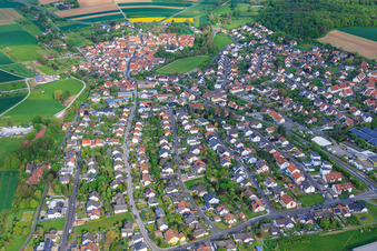 From the southeast in Euerbach in the state Bavaria, Germany
