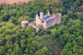Trimburg Castle from the northeast in the district Trimberg in Elfershausen in the state Bavaria, Germany