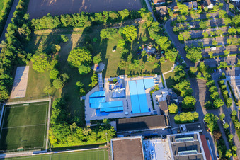 At the swimming pool in Offenbach an der Queich in the state Rhineland-Palatinate, Germany