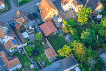 Waldstraße in the garden city settlement in Kandel in the state Rhineland-Palatinate, Germany