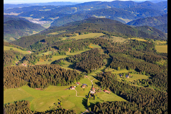 Moosenmättle with Bergstüble and Hinterer Liefersbergerhof in the district Diesenhof in Lauterbach in the state Baden-Wuerttemberg, Germany