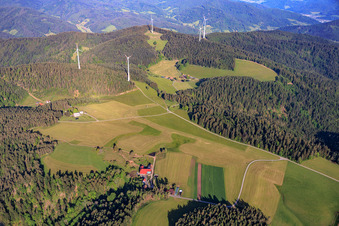 BlackForest MX Park and Falkenhöhe Wind Farm in the district Unter-Reichenbach in Hornberg in the state Baden-Wuerttemberg, Germany
