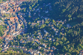 Schillerstraße from the south in Schramberg in the state Baden-Wuerttemberg, Germany