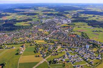 City view from the south in the district Sulgen in Schramberg in the state Baden-Wuerttemberg, Germany