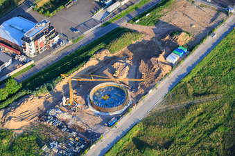 Expansion of the interpark industrial area in Niedersand in Offenbach an der Queich in the state Rhineland-Palatinate, Germany
