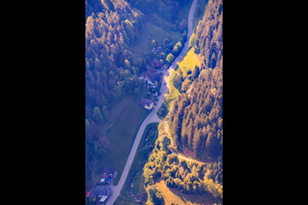 Talstraße at Reichenbach with Heizmershof in the district Reichenbach in Hornberg in the state Baden-Wuerttemberg, Germany