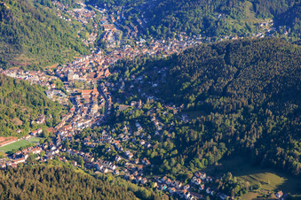 City view from the south in Schramberg in the state Baden-Wuerttemberg, Germany