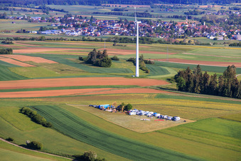 Special landing site for paramotors Waldmössingen in the district Waldmössingen in Schramberg in the state Baden-Wuerttemberg, Germany