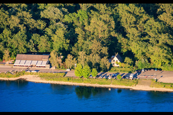 Gasthaus Rheinblick in the district Leopoldshafen in Eggenstein-Leopoldshafen in the state Baden-Wuerttemberg, Germany