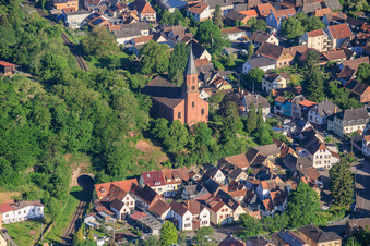 Church Albersweiler in Albersweiler in the state Rhineland-Palatinate, Germany