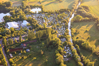 Camping resort Rülzheim in Rülzheim in the state Rhineland-Palatinate, Germany
