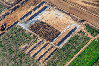 Industrial park D12 with construction site for geothermal power plant and substation by Vulcan in Landau in der Pfalz in the state Rhineland-Palatinate, Germany