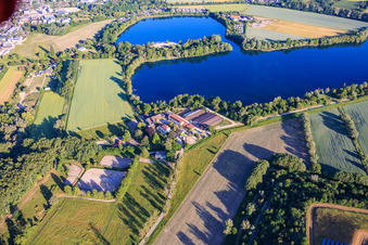 With riding club Speyer eV on the shore of the Wammsee in the district Ludwigshof in Speyer in the state Rhineland-Palatinate, Germany