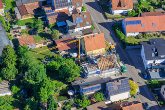 Construction site for the complete renovation of a detached house in Waldstr in Kandel in the state Rhineland-Palatinate, Germany
