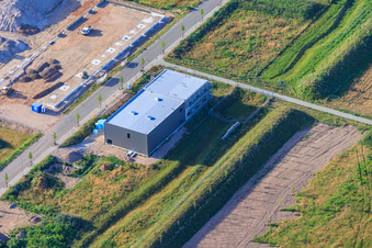 Industrial Park Im Niedersand in Offenbach an der Queich in the state Rhineland-Palatinate, Germany