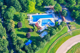 Herxheim Forest Outdoor Pool in Herxheim bei Landau in the state Rhineland-Palatinate, Germany