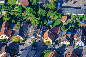 Construction site for the complete renovation of a detached house in Waldstr in Kandel in the state Rhineland-Palatinate, Germany