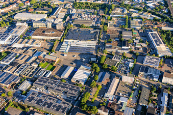 METRO Mannheim and Old Turtle Factory of Osten in the district Neckarau in Mannheim in the state Baden-Wuerttemberg, Germany