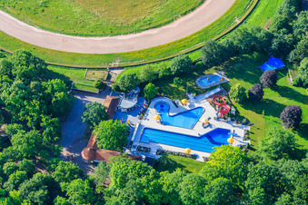 Herxheim Forest Outdoor Pool in Herxheim bei Landau in the state Rhineland-Palatinate, Germany