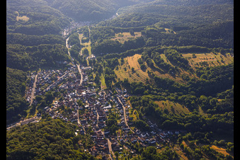 From the west in Silz in the state Rhineland-Palatinate, Germany