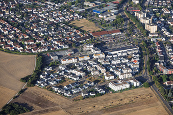 New development area: Konstanzer Straße / Freiburger Straße in the district Hochstetten in Linkenheim-Hochstetten in the state Baden-Wuerttemberg, Germany