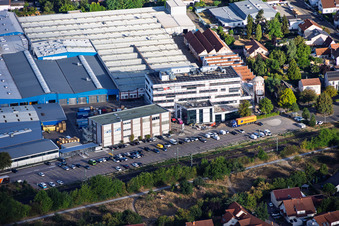 Construction site for the new administration building of Kardex Remstar in Bellheim in the state Rhineland-Palatinate, Germany