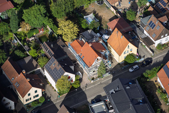 Construction site for the complete renovation of a detached house in Waldstr in Kandel in the state Rhineland-Palatinate, Germany