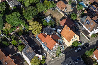 Construction site for the complete renovation of a detached house in Waldstr in Kandel in the state Rhineland-Palatinate, Germany