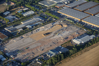 Construction work on the site for the new Cain International logistics center, developed by NVELOP in Landau in der Pfalz in the state Rhineland-Palatinate, Germany