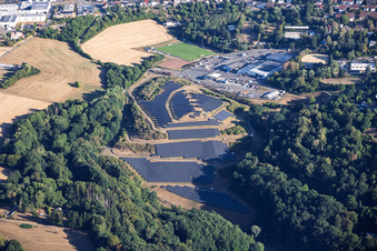 Agricultural PV system at the recycling center Pirmasens in Pirmasens in the state Rhineland-Palatinate, Germany