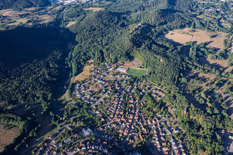 From the northeast in Erfweiler in the state Rhineland-Palatinate, Germany