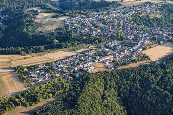 From the south in the district Erlenbrunn in Pirmasens in the state Rhineland-Palatinate, Germany