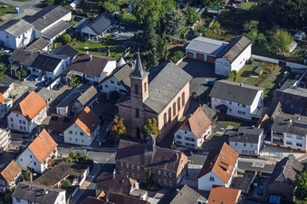 Protestant Church Sickenhofen in the district Sickenhofen in Babenhausen in the state Hesse, Germany