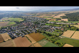 From the northeast in the district Richen in Groß-Umstadt in the state Hesse, Germany