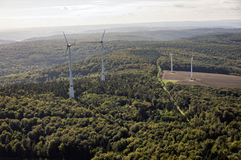 Binselberg wind farm in the district Raibach in Groß-Umstadt in the state Hesse, Germany