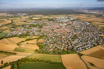 From the south in Großostheim in the state Bavaria, Germany