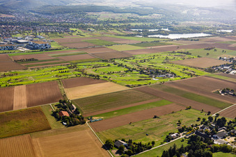 Rosenhof Golf Park (view from the northwest) in Niedernberg in the state Bavaria, Germany