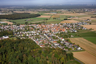 From the southeast in the district Langstadt in Babenhausen in the state Hesse, Germany