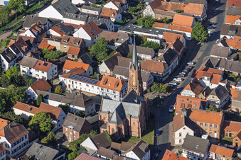 Protestant Church Langstadt in the district Langstadt in Babenhausen in the state Hesse, Germany