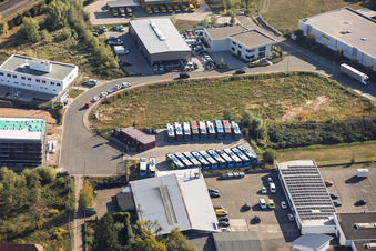 DB Regio Bus Mitte GmbH bus depot in Kandel in the state Rhineland-Palatinate, Germany