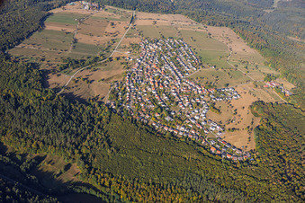 From the east in the district Burbach in Marxzell in the state Baden-Wuerttemberg, Germany
