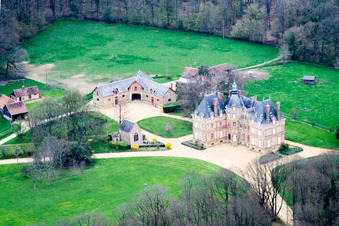 La Justice Castle in Vibraye in the state Sarthe, France