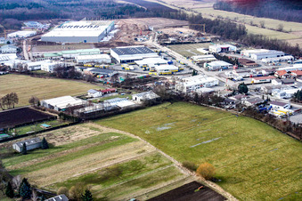 Am Horst commercial area in the district Minderslachen in Kandel in the state Rhineland-Palatinate, Germany